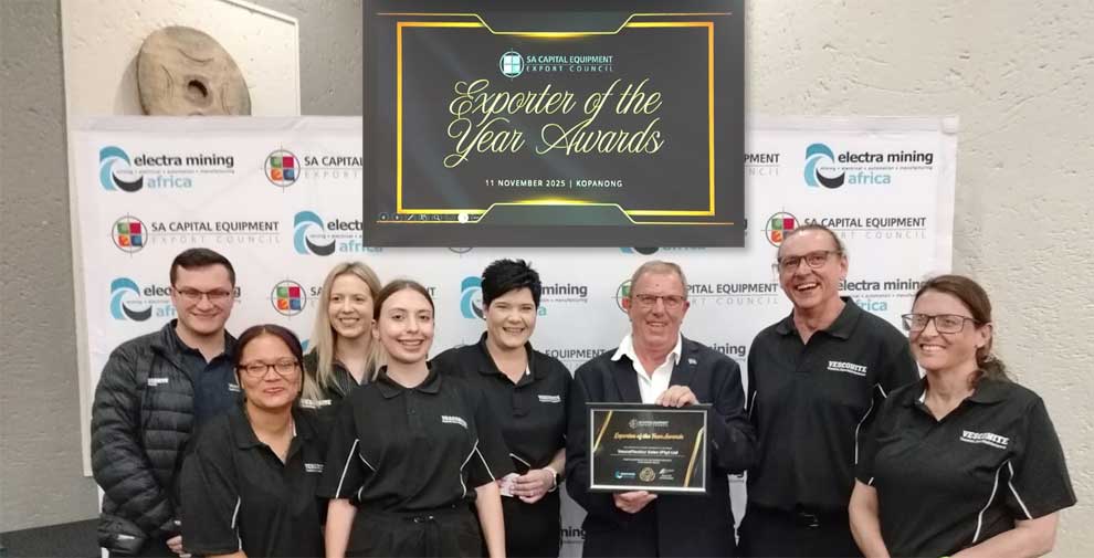 Vesconite Bearings wins ‘Exporter of the Year’ award Vesconite Bearings wins ‘Exporter of the Year’ award